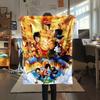 1pz Una Pezzo Monkey D Luffy Coperta in Flanella Fantasia Adatta a Tutte le Stagioni per Arredamento Casa Calore e Comfort Regali Regalo Festivo
