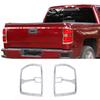 2PCS Chrome Tail Light Lamp Cover Taillight Decor For Chevy Silverado 1500 2014+