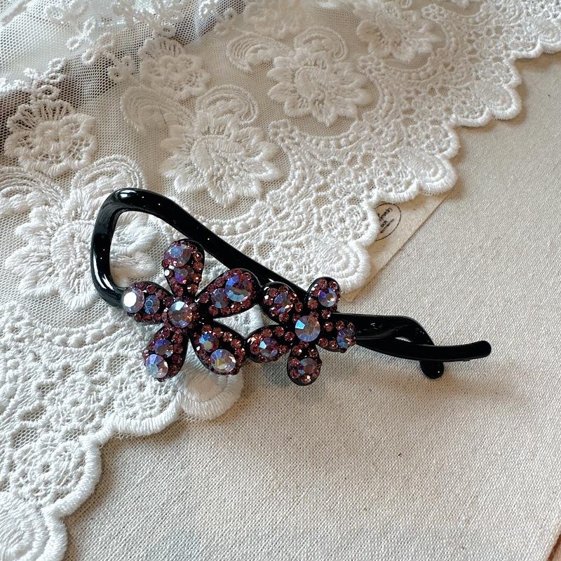 Elegant 3D Flower Twisted Hair Clips, Korean New Arrival for Women