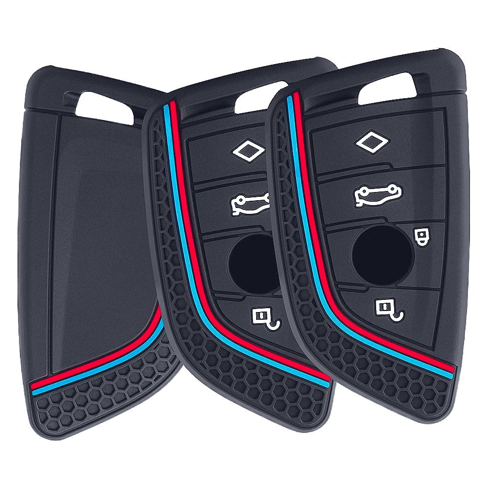 Silicone Remote Car Key Cover Keychain Key Case For Bmw X1 X3 X4 X5 X6 Series 1 2 3 5 7 G20 G02 G05 G31 G23 F34 F15 F40 Ix3
