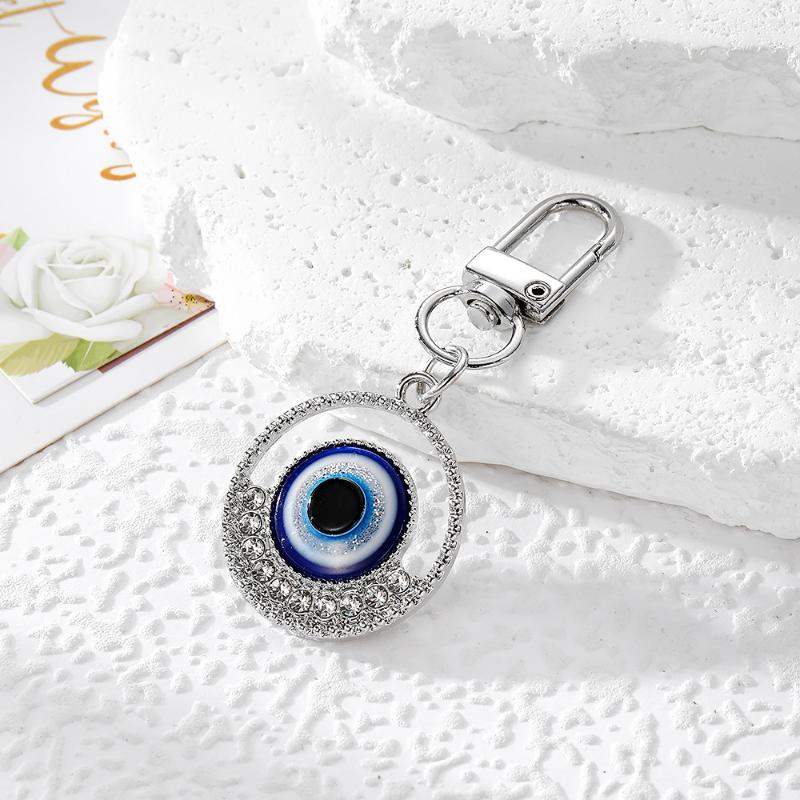 Turkish Blue Evil Eye Keychain Blessed Lucky Key Holder Keyring Amulet For Bag Accessory Gift Jewelry Keychain