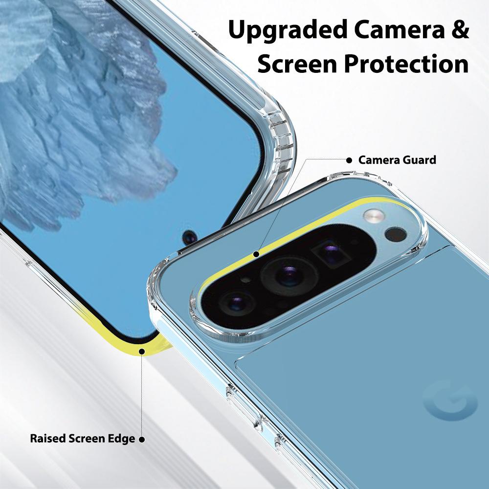 Heiß verkaufende transparente, kristallklare, stoßfeste Handyhülle mit Business-Design für Google Pixel 7 Pro/7A/8A/9A/9 Pro Telefon