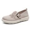 Cloth shoes women's single shoes flying woven surface comfortable and breathable leap month mother shoes platform bottomBoken medium grandmother shoes