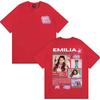 Τραγουδίστρια Emilia Mernes MP3 Tour 2026 Γραφικό T-shirt Άνδρες Γυναίκες Μόδα Αισθητικό Κοντομάνικο T-shirts Casual Ανδρικά Βαμβακερά T-shirts
