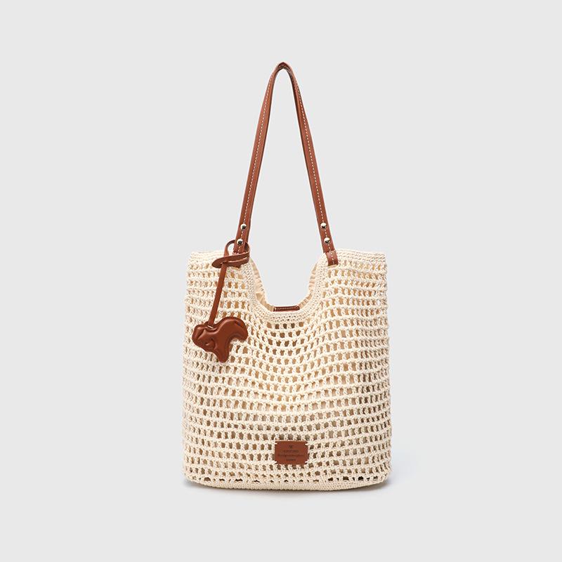 Leisure Tote Bag, Women's Beach Woven Bag