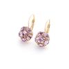 Exquisite Purple Crystal Earrings for Women - High-End Spring/Summer Fashion