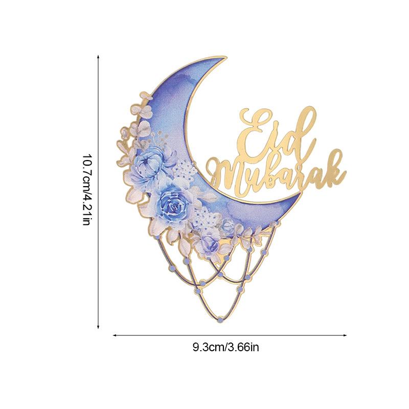 

2025 Ид Мубарак Акриловый Топпер для Торта Луна Цветок Торт DIY Украшение Исламский Мусульманский Фестиваль Праздничные Принадлежности Ид Рамадан Подарок