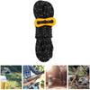 8 Pcs Polyester Reflective Tent Ropes with Aluminum Alloy Buckle Guy Lines  Backpacking