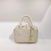 Womens Woven Mini Square Handbag In Genuine Lamb Leather Soft Structured Boston Pillow Bag Daily Wear