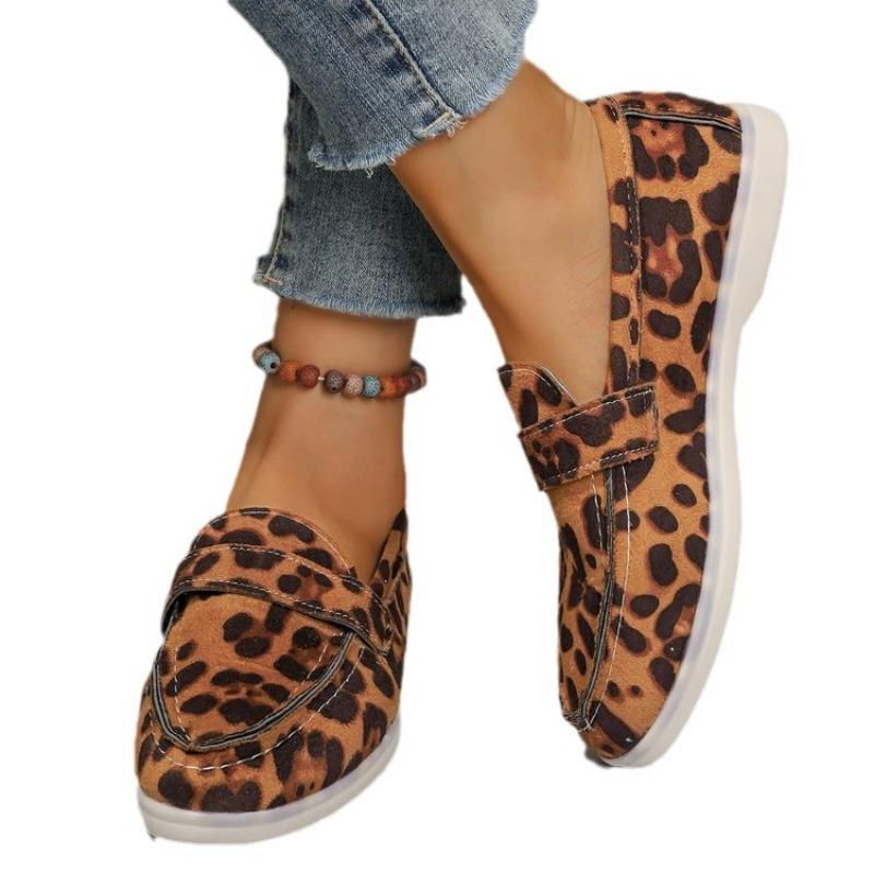 Large size casual flower surface one-pedal women's shoes autumn new women's outer wear trend comfortable platform single shoes