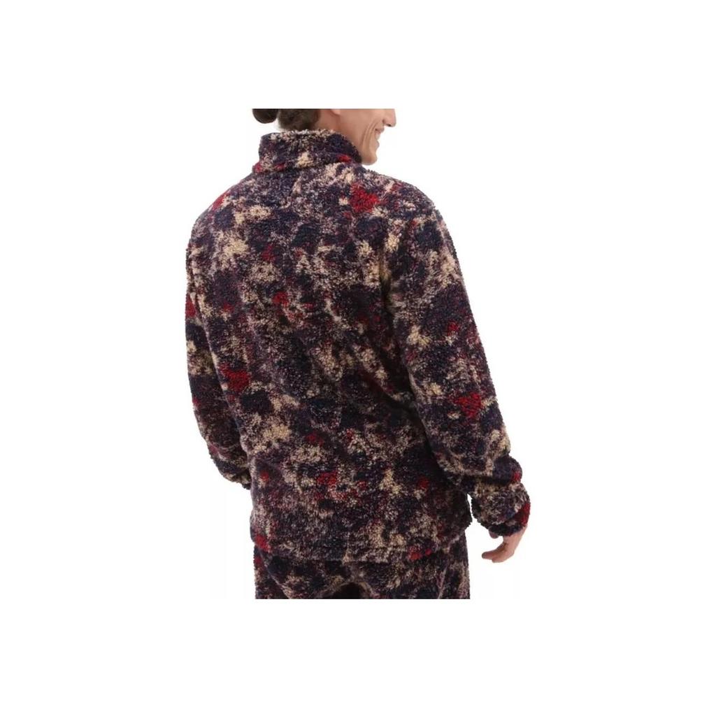 Vans Color Block Design Half Zip Stand Collar Pullover Sweatshirt Unisex Sweatshirt Multi-color VN00008FLKZ