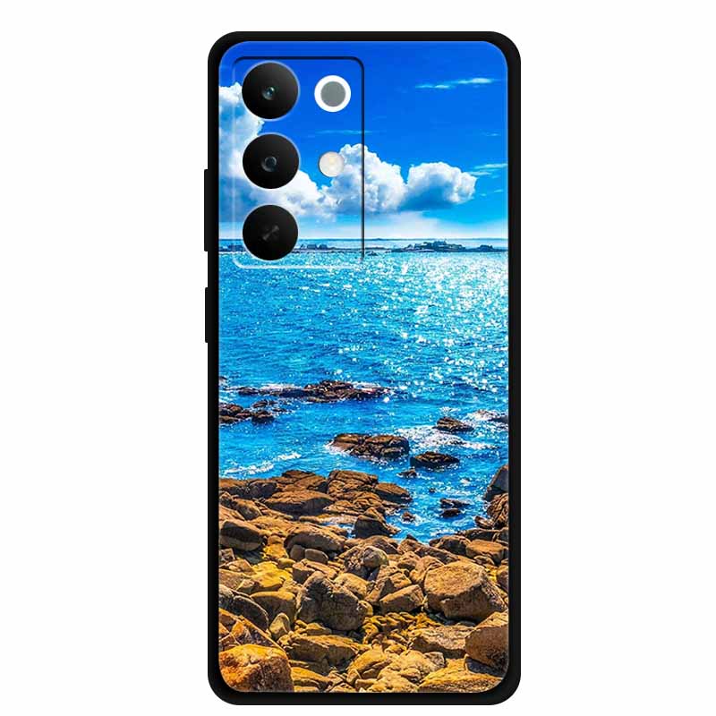 

Чохол для телефону Realme C85 5G 2025 Квіти Чорний Силіконовий М яка Задня Кришка Чохол Для Realme C85 Pro Чохол 6.8 C 85 Pro Coque Funda Realme C85 5G