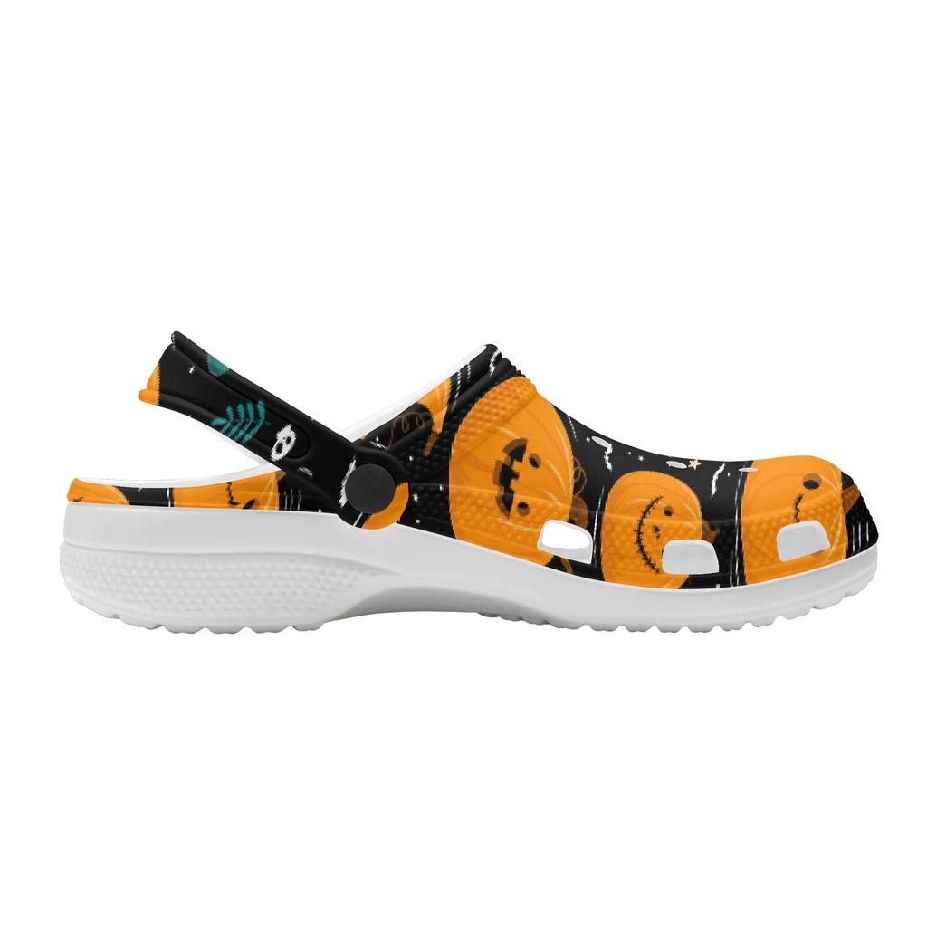 Women Men EVA Slip On Clogs Printed Lightweight Breathable Garden Shoes Beach Pool Bathroom Home Casual Sandals