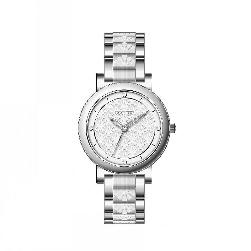 Round Style Fashion Watch Femininity Steel Belt Women'S Watch Light Luxury
