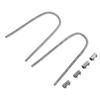 44in Radiator Hose Kit with Cap Clamp Stainless Steel Efficient Cooling Flexible Rustproof Universal Fit Coolant Water