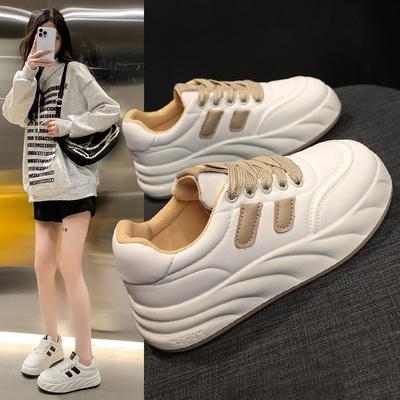 Spring, Summer, Autumn and Winter New Board Shoes Student Shoes Low-top Round Head Belt