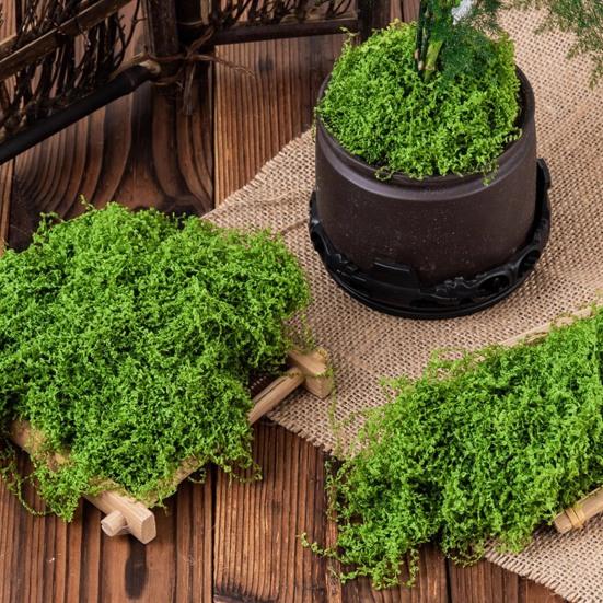 Umělý mech pro pokojové rostliny Realistický falešný zelený mech pro kutilské řemesla Terárium Vílí zahrada Středový díl stolu Svatba Ozdoba na párty