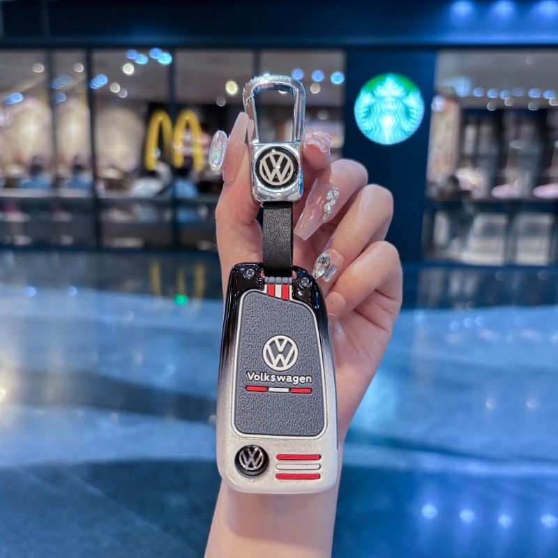 Für VOLKSWAGEN Auto Zinklegierung Smart Fernbedienung Schlüsselanhänger Hülle Abdeckung Für VW Volkswagen MK7 Golf 7 Tiguan MK2 für Seat Ibiza Leon FR