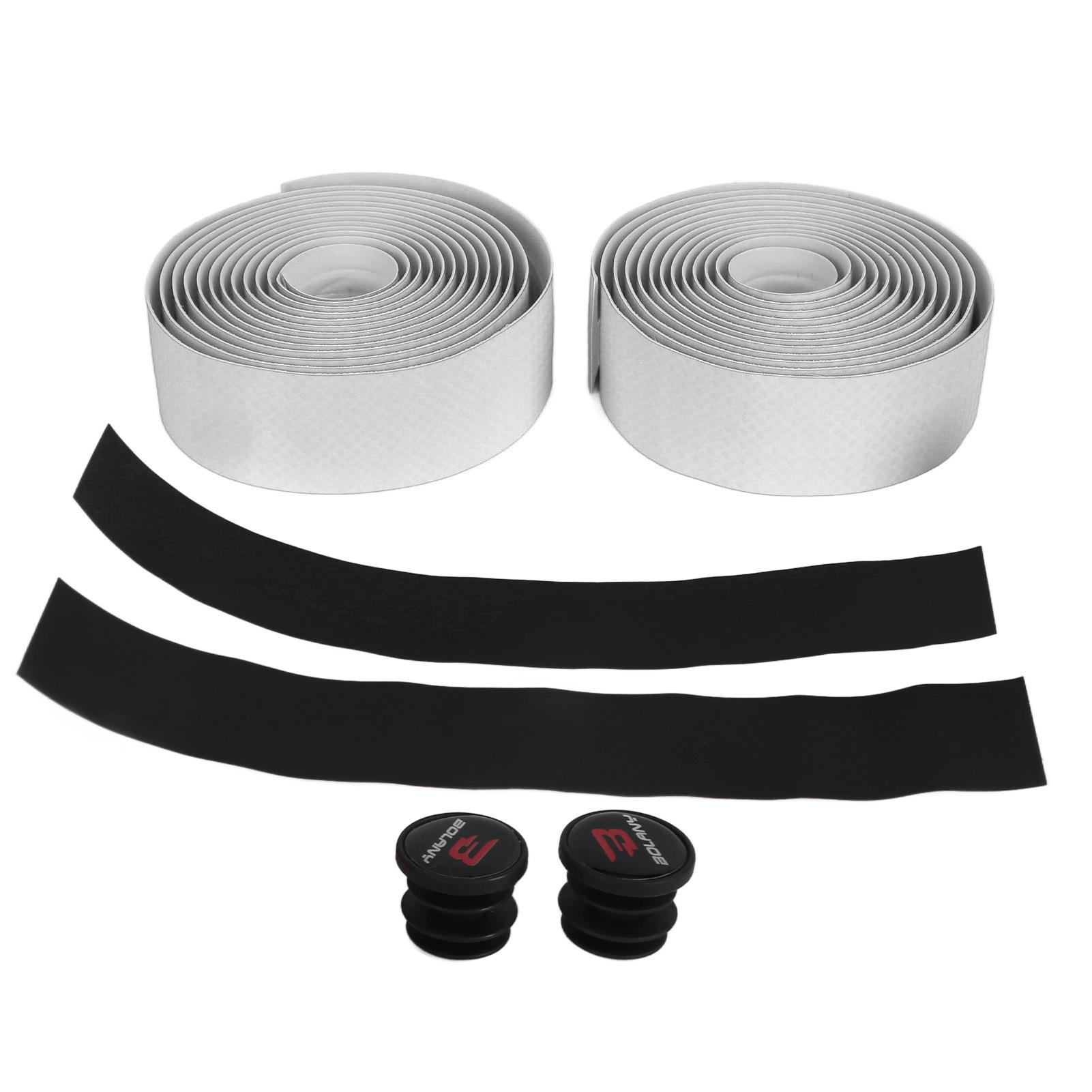 BOLANY Cycling Bicycle Handlebar Tape Ribbon EVA Breatheable Roadbike Handlebar Wraps белый