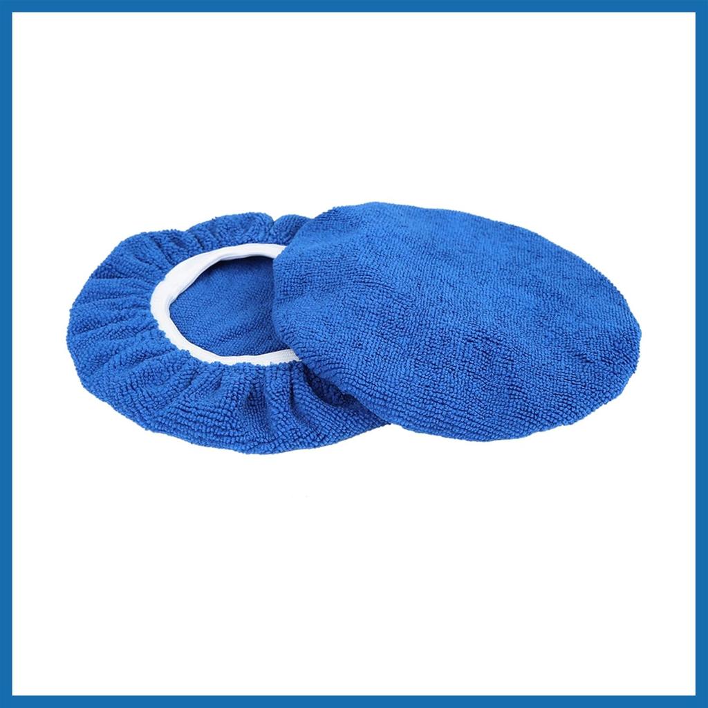5pcs Car Polisher Pad Bonnet 7-8 Inch Soft Microfiber Polishing Buffing Pad Cover Item Replacement
