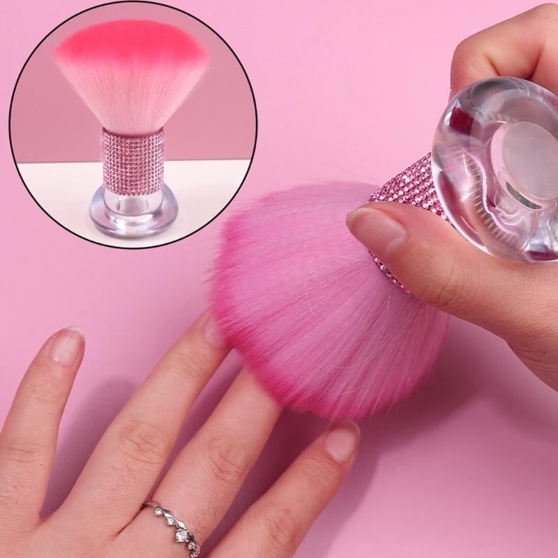 Multifunktionale Nageldust-Reinigungspinsel mit weichen Borsten, Puderpinsel für professionelle und Heimmaniküre