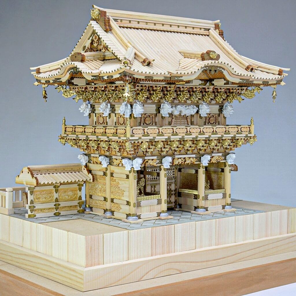 Woody Joe 1/50 Nikko Toshogu Shrine Yomeimon Gate Wooden Model Assembly Kit (Building)