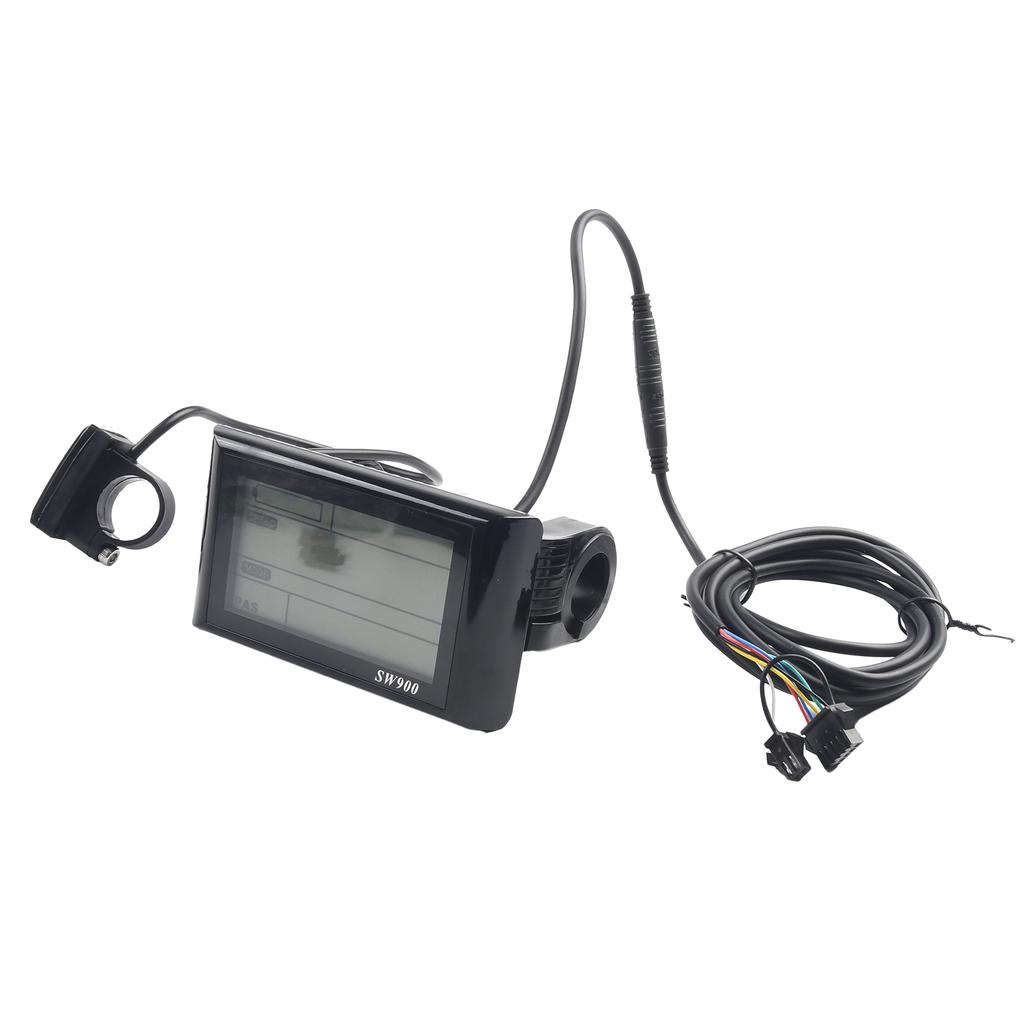 LCD SW900 Display Meter for Electric Bikes and Scooters Compatible with 36V and 48V Voltage for Enhanced Performance