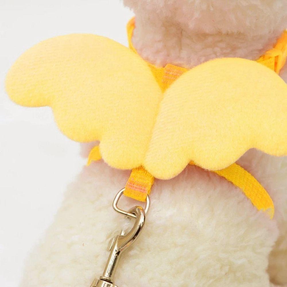 Walking Pet Supplies Angel Wing Puppy Collars Pet Harness Cat Puppy Leash Set Dogs Leads Rope