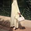 Middle East Arabia Dubai Turkey Loose Solid Color Dress Spring New Fashion Robe Skirt