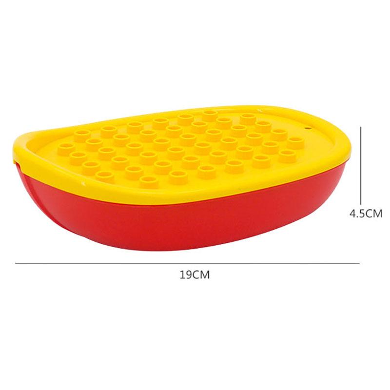 Trailer Car Motorcycle Boat Big Building Blocks Collocation Vehicle Accessory Kid DIY Toys Compatible With Duploed Set Gift