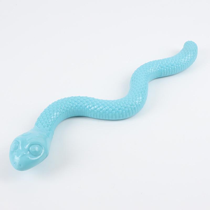 Pet Chew Toy Silicone Snake With Sound For Cats Dogs Training And Enrichment