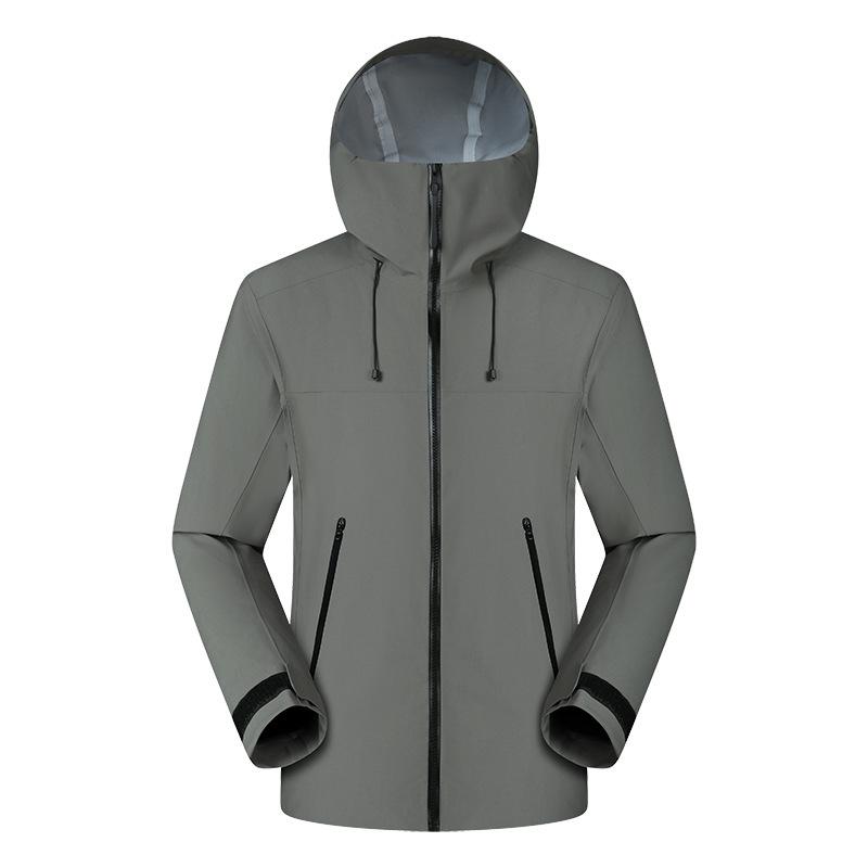 Outdoor Windproof Waterproof Color Block Hiking Jacket 2025: Breathable, Thin, Couple Style, Stormproof Shell.