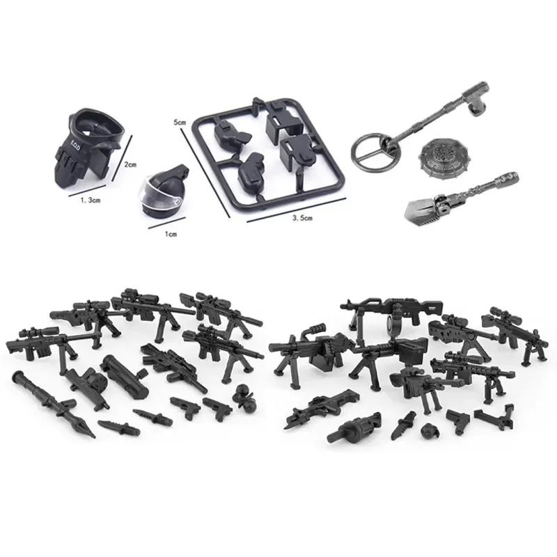 Building Blocks Weapons Accessory Soldier Digital Gift Ninja Sword Mortar Cannon Missile Launcher RPG Toys Mini Brick X006