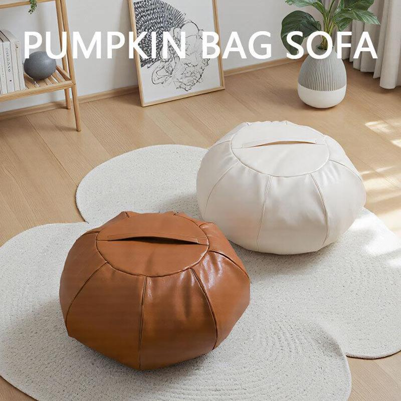 Moroccan Artificial PU Leather Pouf Cover Unstuffed Meditation Tatami Ottoman Footstool Living Room Cushion Cover No Fillings