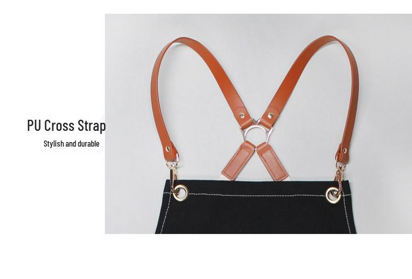 Canvas Denim Apron for Florists, Coffee Shops, and Restaurants - New Fashion Style for Baking & Work.