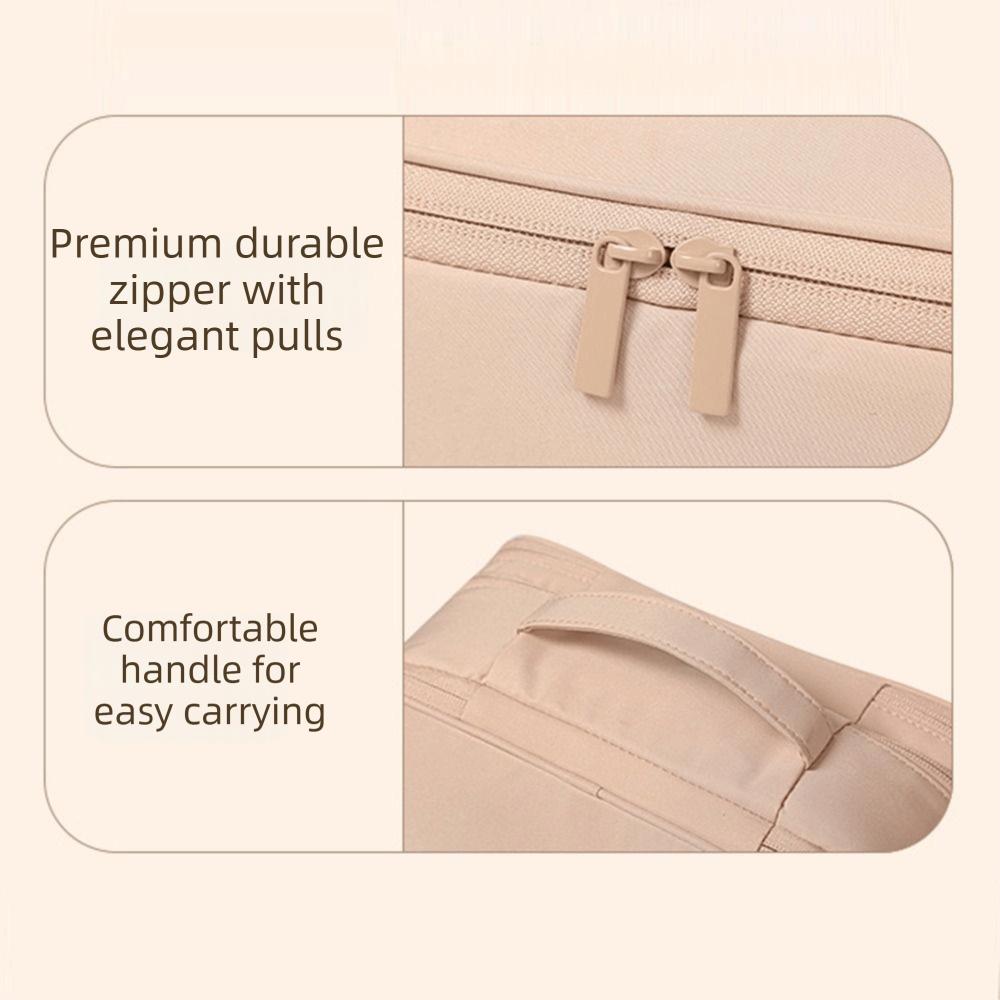 Multi-layer Bra Storage Bag Dustproof Thick Portable Socks Pouch Large Capacity Double-Sided Travel Underwear Organizer