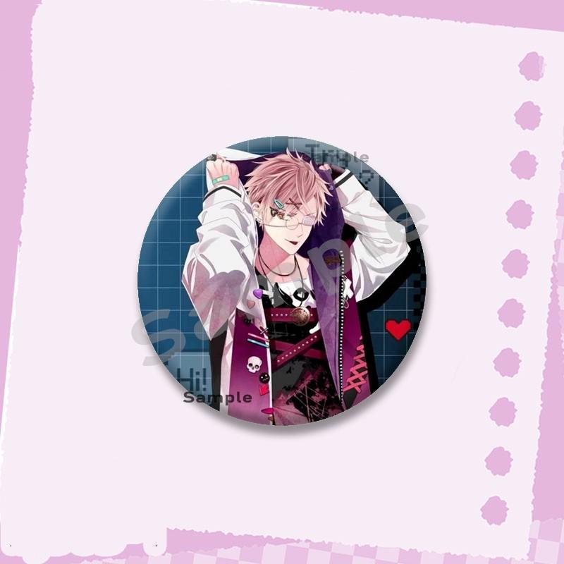 Hot Game Series Diabolik Lovers Soft Button Pins Cartoon Round Brooch on Backpack Ayato Kanato Laito Jewelry Badge Friend Gifts
