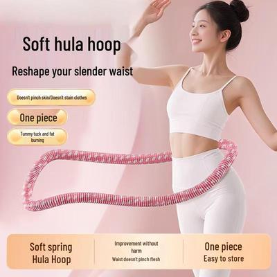 Women's Slimming Faux Rabbit Fur Hula Hoop - Soft, Weighted, Waist-Friendly for Belly Slimming