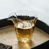 Begonia Flower Borosilicate Glass Tea Separator: Heat-Resistant Gongfu Tea Cup Set, Transparent and Anti-Scald.