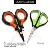 1PC Carp Fishing Barid Scissor Serrated Cutting Edge Braid Line Scissor Stainless Steel Scissors Carp Fishing Tool Equipment