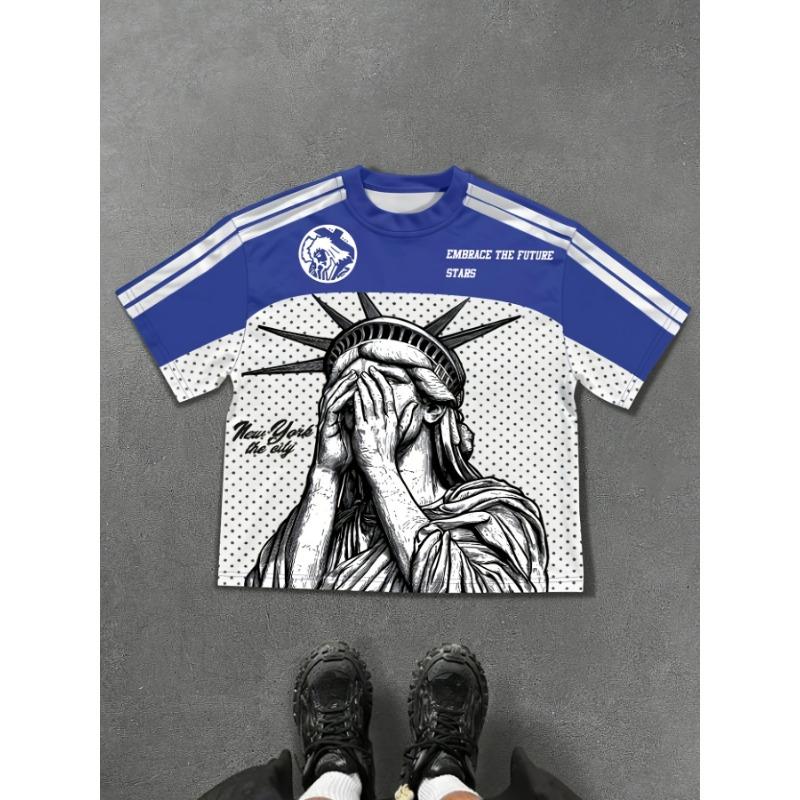 2025 Summer New Sporty, Casual and Fashionable Outdoor 3D Digital Printed Soft Comfortable and Breathable Men's T-shirt