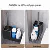 Cmaos Wall-Mounted Toilet Brush Set with Storage Shelf