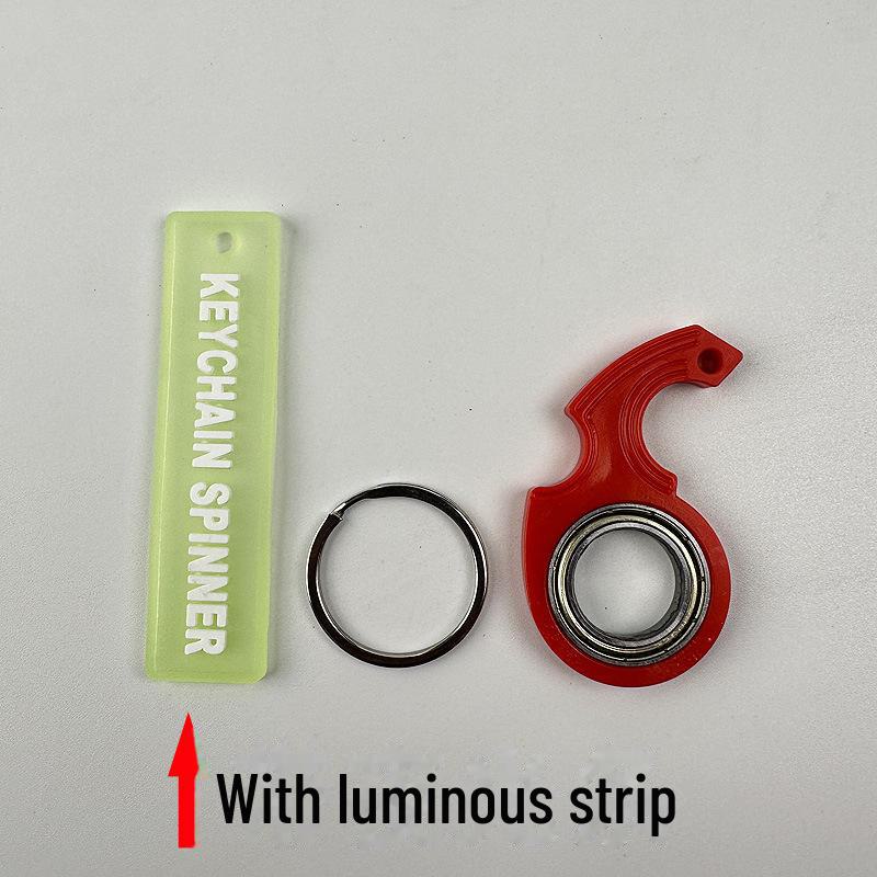 Second-Gen Fidget Spinner Keychain: Fingertip Rotation Anti-Anxiety Toy