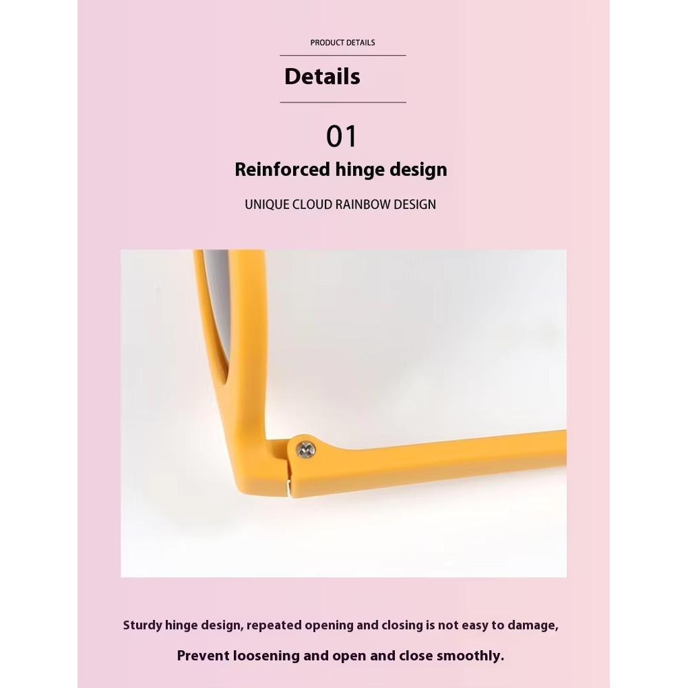 Uv400 Protection And Sun Protection Children'S Cubs Toddlers Babies Soft Silicone Polarized Morandi Color Sunglasses