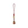 Ancient Style Sand Gold Fu Lu Gourd Phone Lanyard & Keychain Pendant