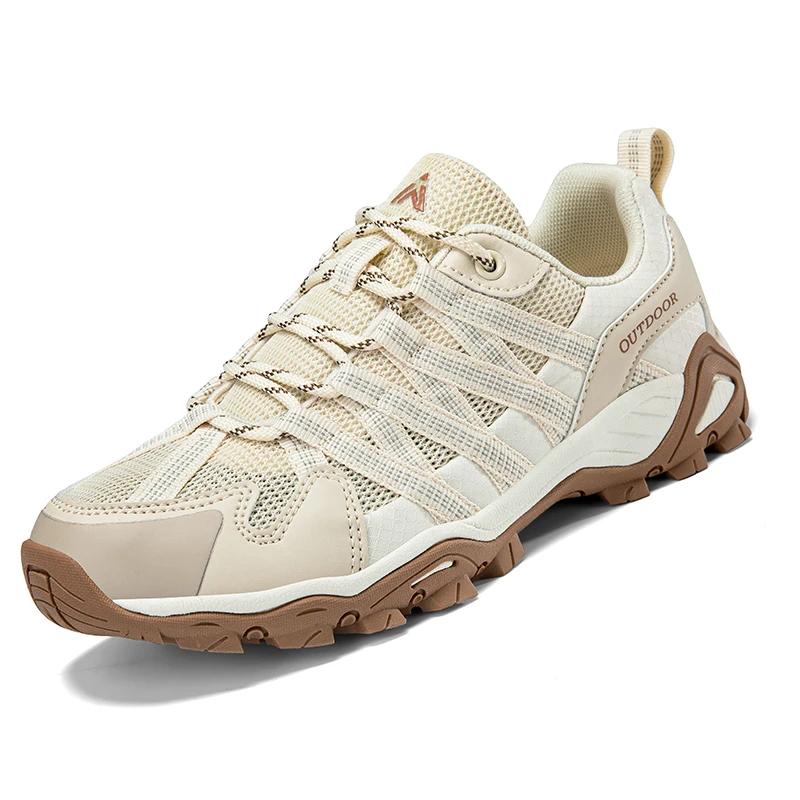 Couple Outdoor Breathable Soft Sole Sneakers Fashion women Non-Slip Casual Running Shoes High Quality Sports Hiking Shoes