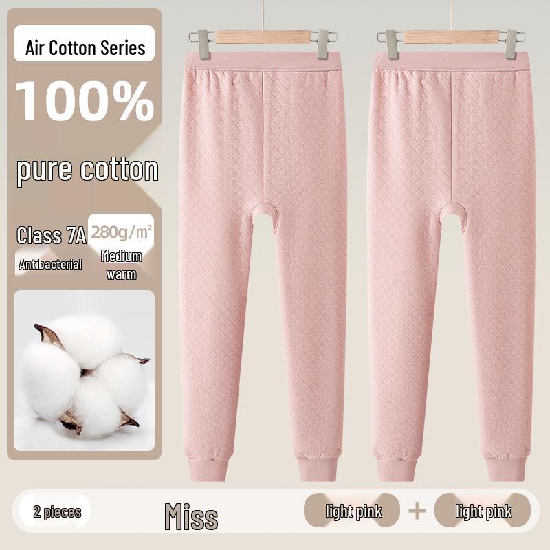 Women's Plus Size Three-Layer Quilted Cotton Pants for Autumn/Winter