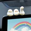 3/6Pcs Car Rearview Mirror Decoration Center Console Small Cute Duck Doll Resin Ornament Auto Interior Accessories
