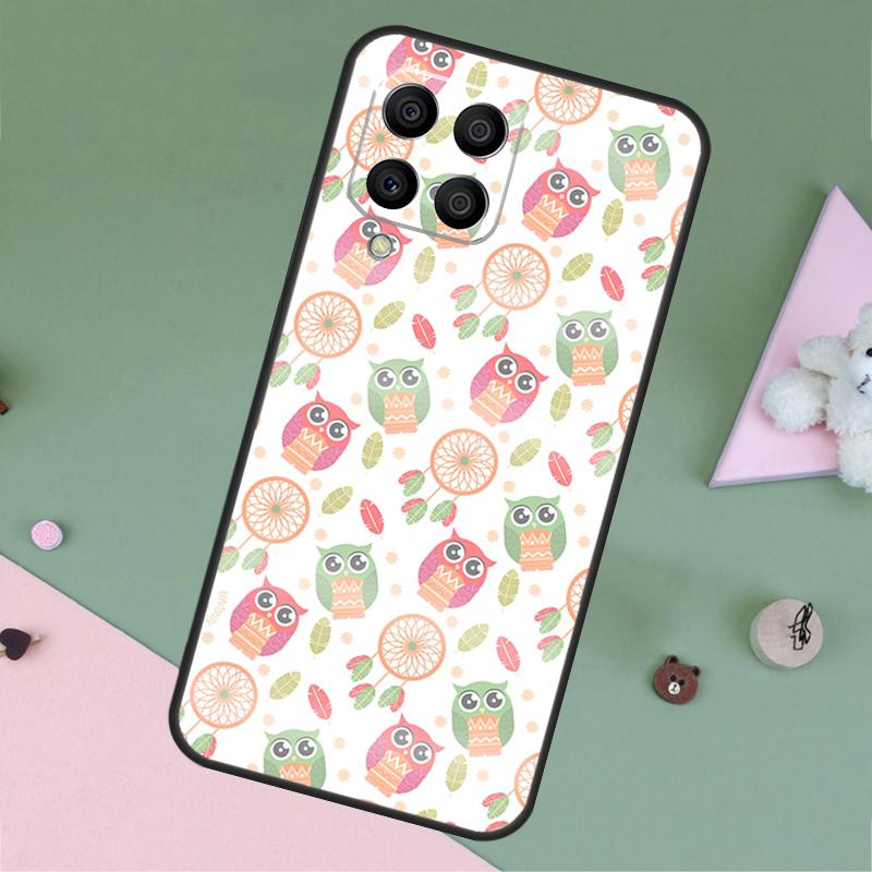 Owl Pattern For Samsung Galaxy M20 M06 M16 M12 M13 M14 M15 M35 M55 M34 M54 M33 M53 M21 M31 M32 M52 Case