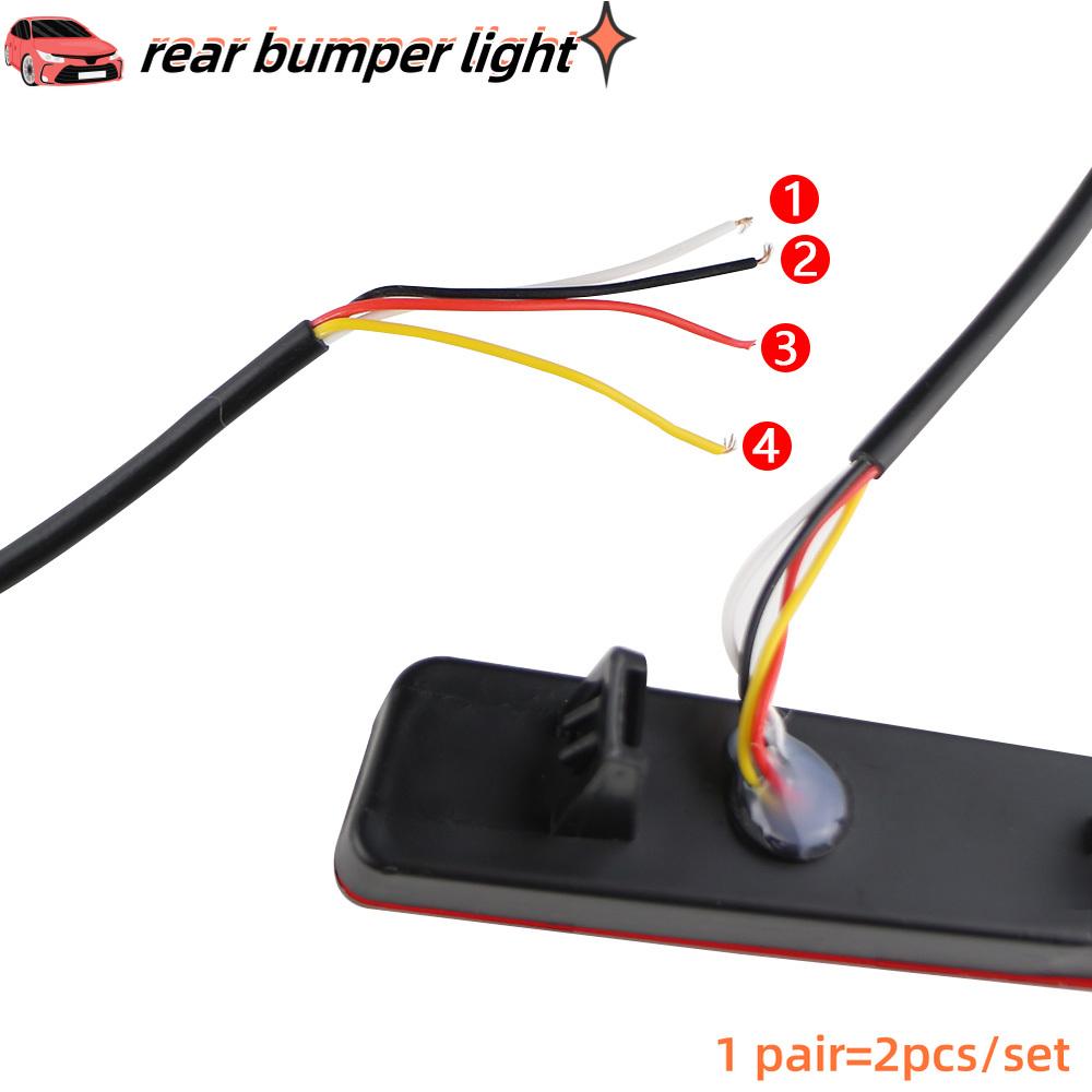 Car LED Rear Reflector Fog Lamp for Toyota Raize 2019 2020 2026 2026 Brake Light Rear Bumper Turn Signal Lamp